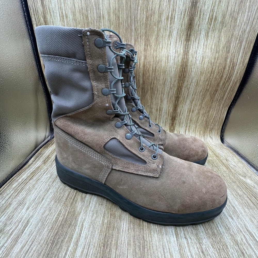 Belleville AFTW Men's Size‎ 14 R Gore-Tex Military Flight Boots Sage Brown USA